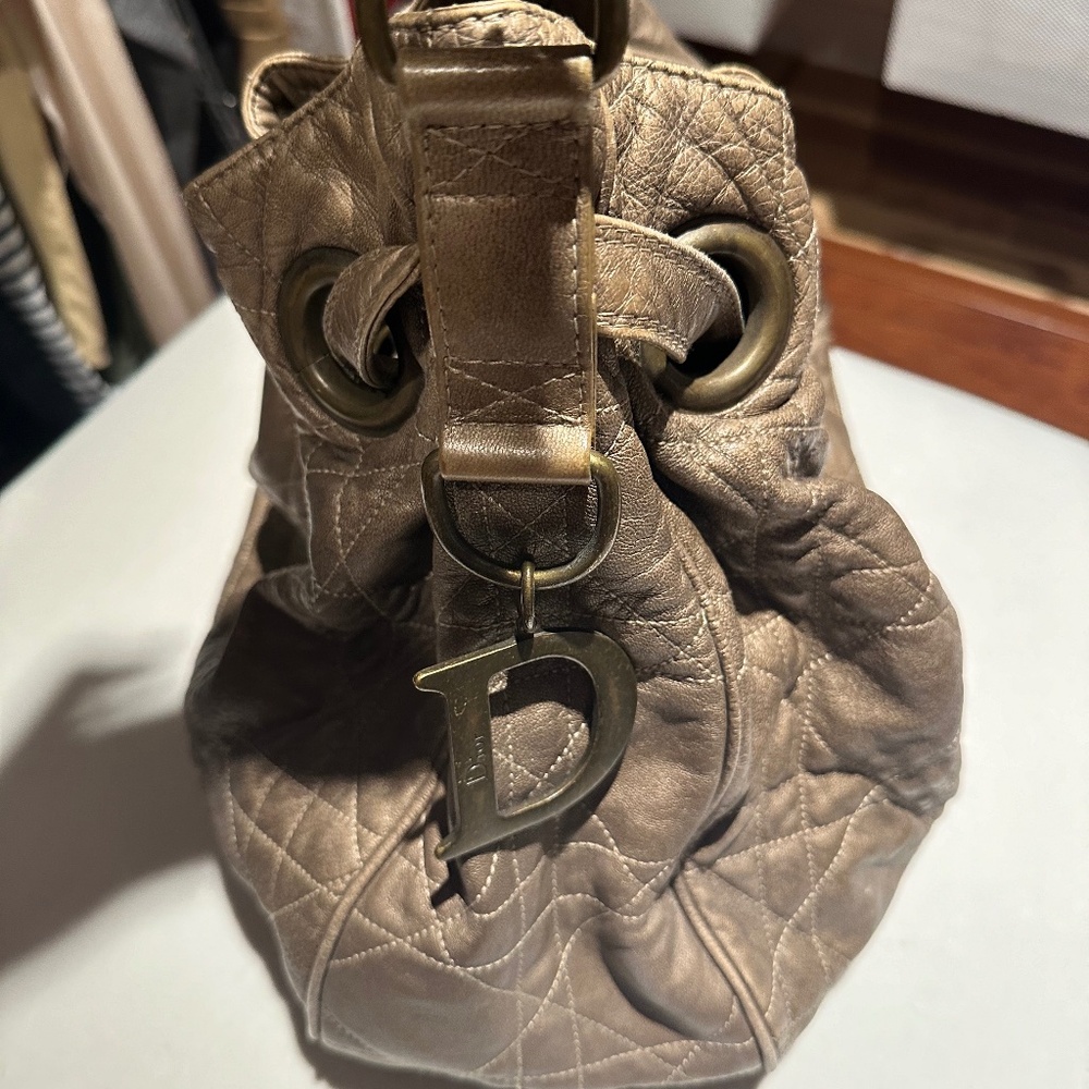 Dior large bronze bag